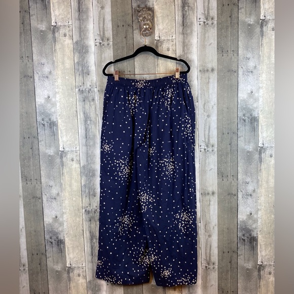 NWOT Anthropologie The Wern Boxer Pajama Pants in Navy Stars Size Large. - Picture 2 of 8